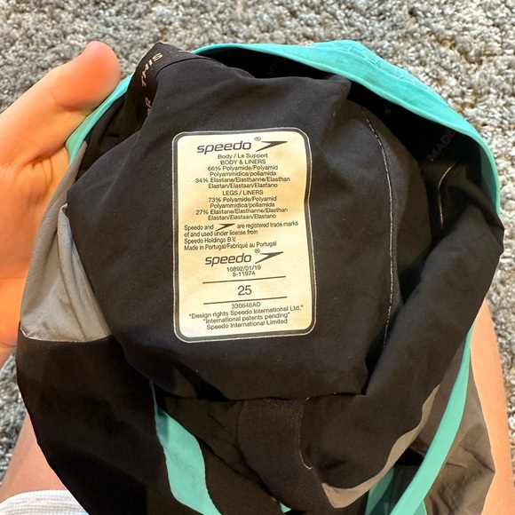 Aquabeam LZR Intent Speedo Tech Suit Womens Open Back Size 25 - Picture 3 of 6